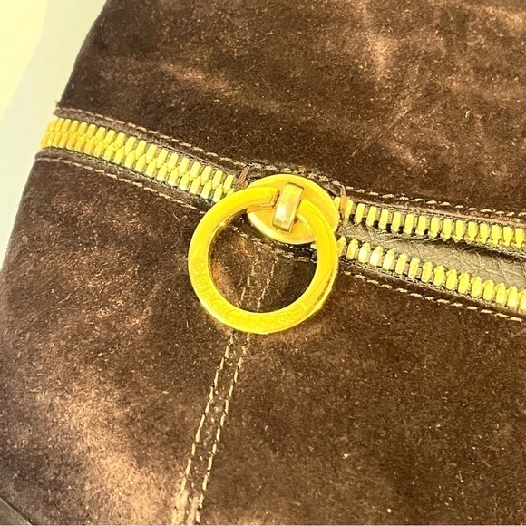 Sergio Rossi over the knee sued boots - Picture 4 of 6